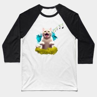 Singing Cat Baseball T-Shirt